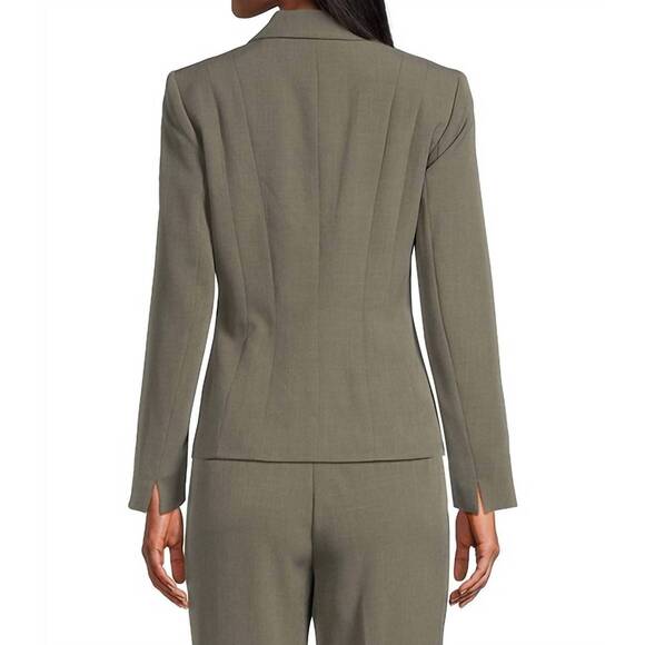 NEW KASPER one-button blazer - plus in dark sea stone - Picture 3 of 3